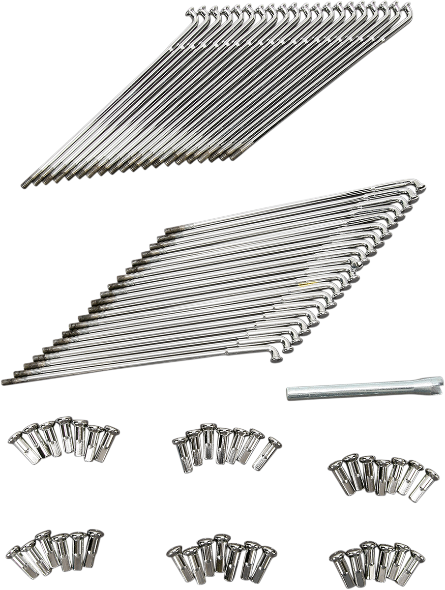 Spoke Set - Drop Center - Front - Chrome - 21