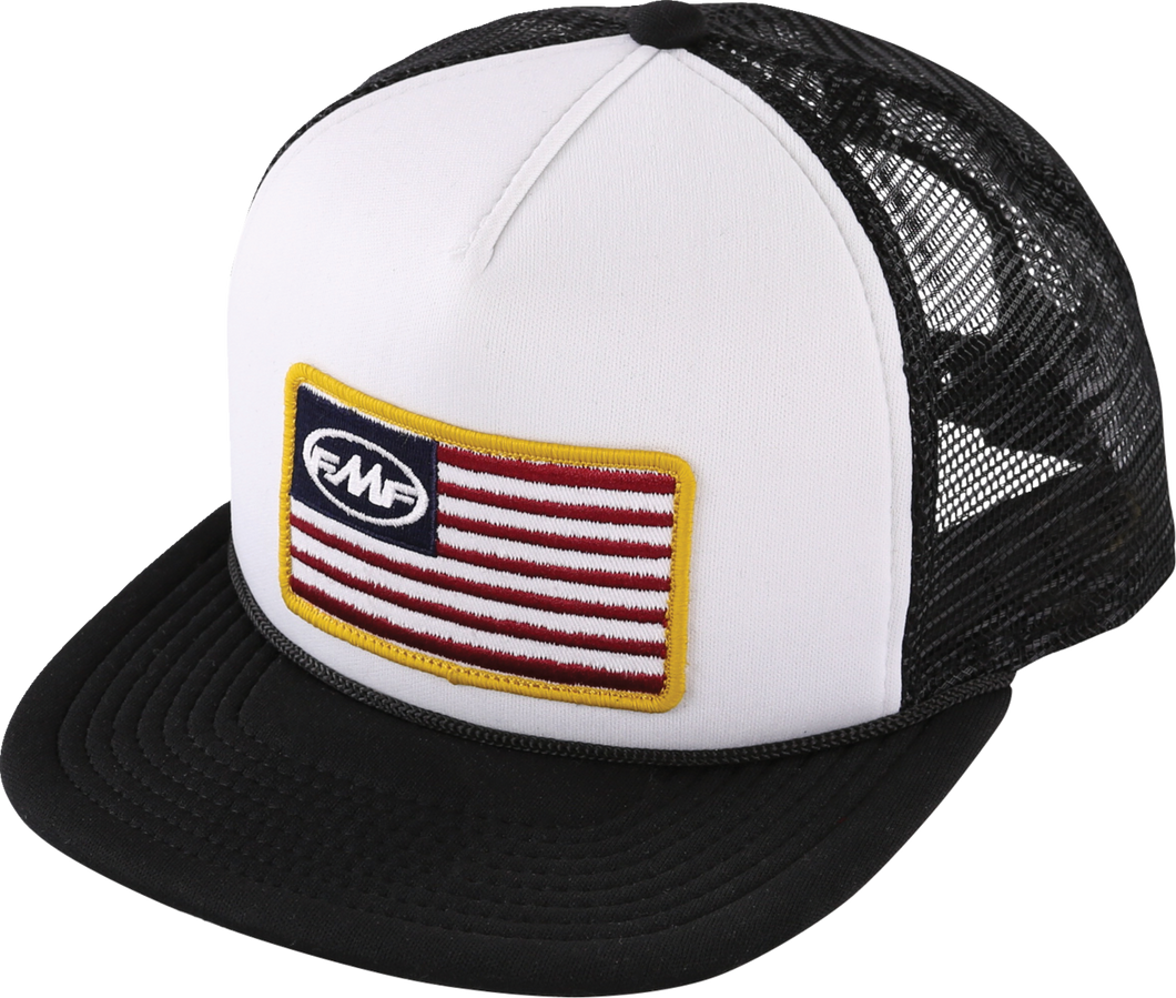 Stars & Bars Hat - White - One Size - Lutzka's Garage