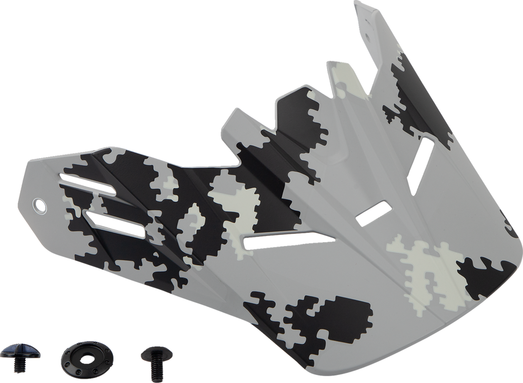Youth Rise Visor Kit - Digi Camo - Gray - Lutzka's Garage
