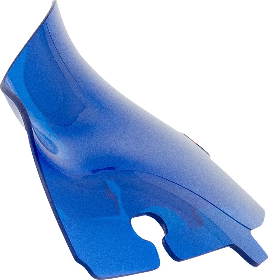 Kolor Flare Sport Windshield - 4" - Blue - FLH - Lutzka's Garage