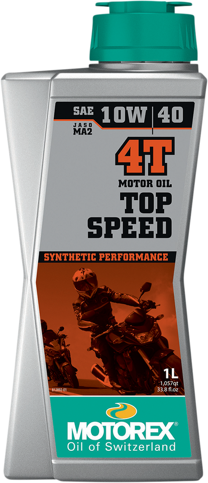 Top Speed Synthetic 4T Engine Oil - 10W-40 - 1 L - Lutzka's Garage