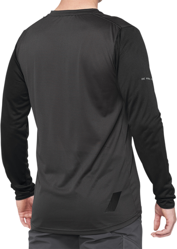 Ridecamp Jersey - Long-Sleeve - Black/Charcoal - Small - Lutzka's Garage