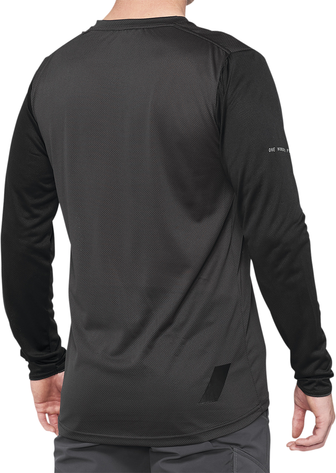 Ridecamp Jersey - Long-Sleeve - Black/Charcoal - Small - Lutzka's Garage
