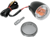 Universal Turn Signal Light - Front - Matte Black with Smoke Lens - Lutzka's Garage