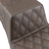 Step Up Seat - Lattice Stitched - Brown - Lutzka's Garage