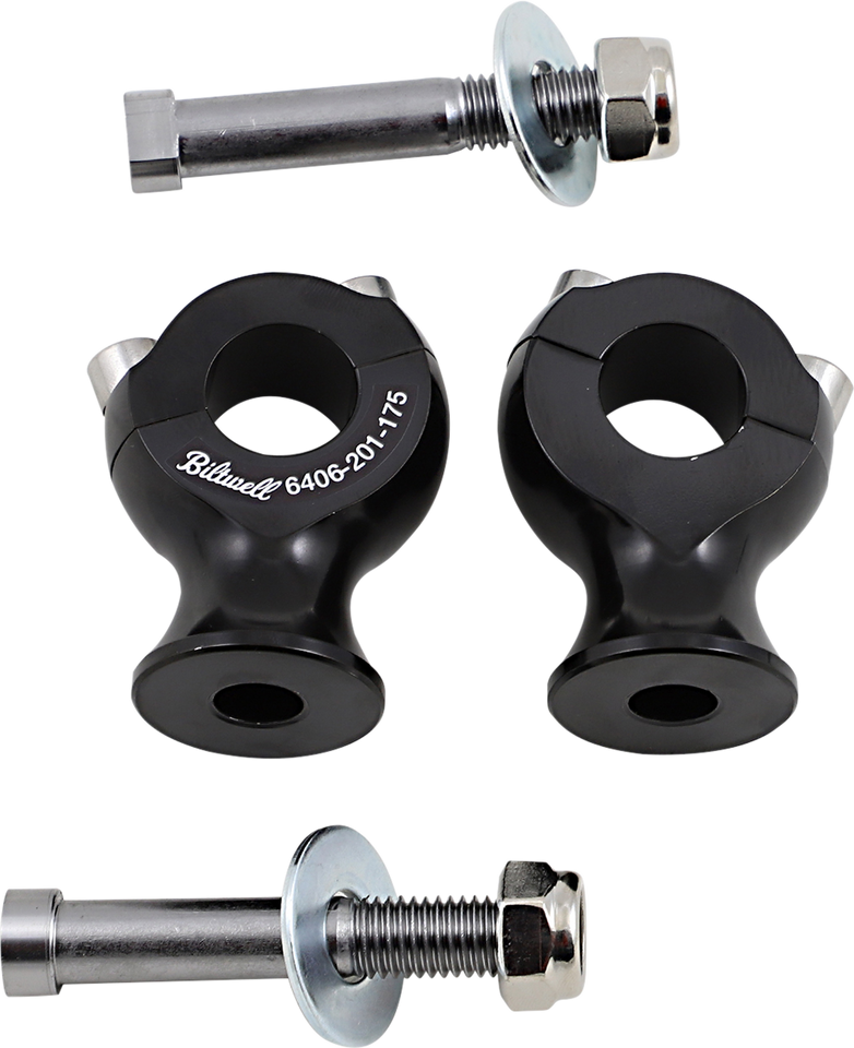 Risers - Slimline - 7/8" - Black - Lutzka's Garage