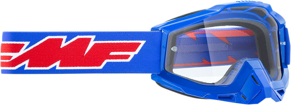 PowerBomb Goggles - Rocket - Blue - Clear - Lutzka's Garage