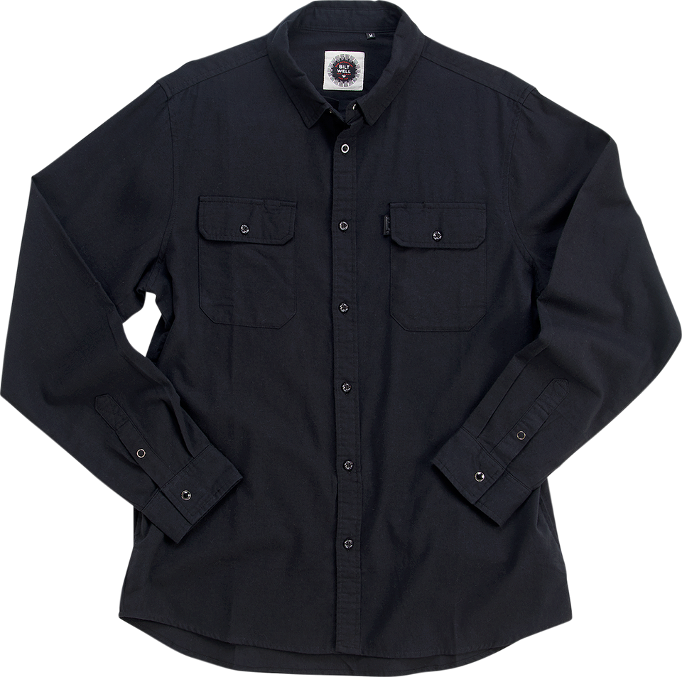 Blackout Lightweight Flannel - Medium - Lutzka's Garage