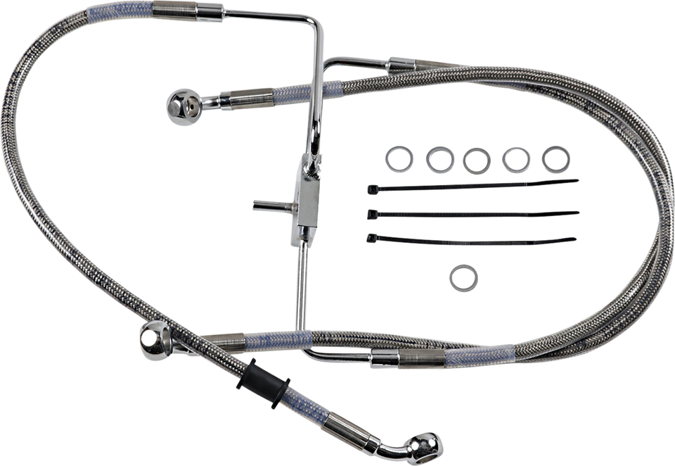 Brake Line - +2" - Stainless Steel - XL - Lutzka's Garage