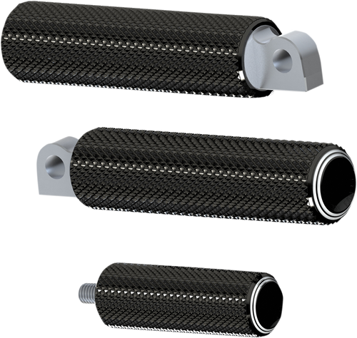 Footpeg - Dual Ring - Black - Lutzka's Garage