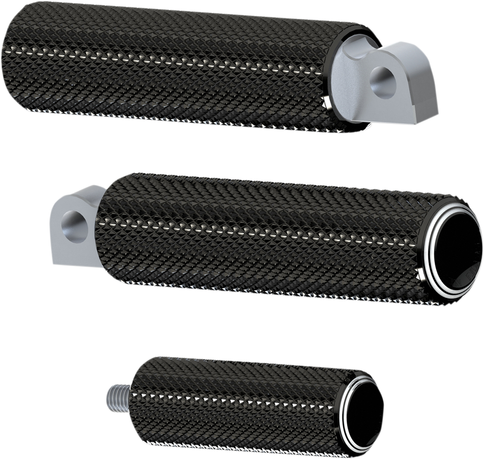 Footpeg - Dual Ring - Black - Lutzka's Garage