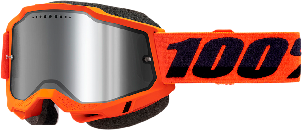 Accuri 2 Snow Goggles - Neon Orange - Silver Mirror - Lutzka's Garage