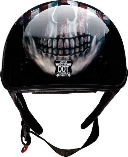 Vagrant Helmet - USA Skull - Black - XS - Lutzka's Garage