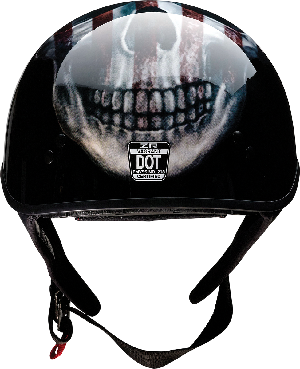Vagrant Helmet - USA Skull - Black - XS - Lutzka's Garage