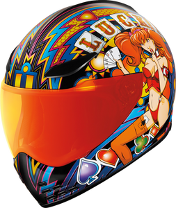 Domain Helmet - Lucky Lid 4 - Red - XS - Lutzka's Garage