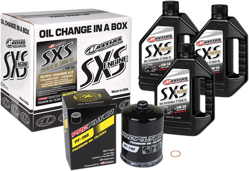 SXS Synthetic Oil Change Kit - Polaris - 5W-50