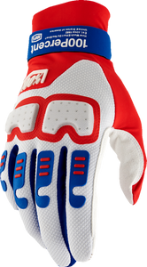 Langdale Gloves - Red/White/Blue - Small - Lutzka's Garage
