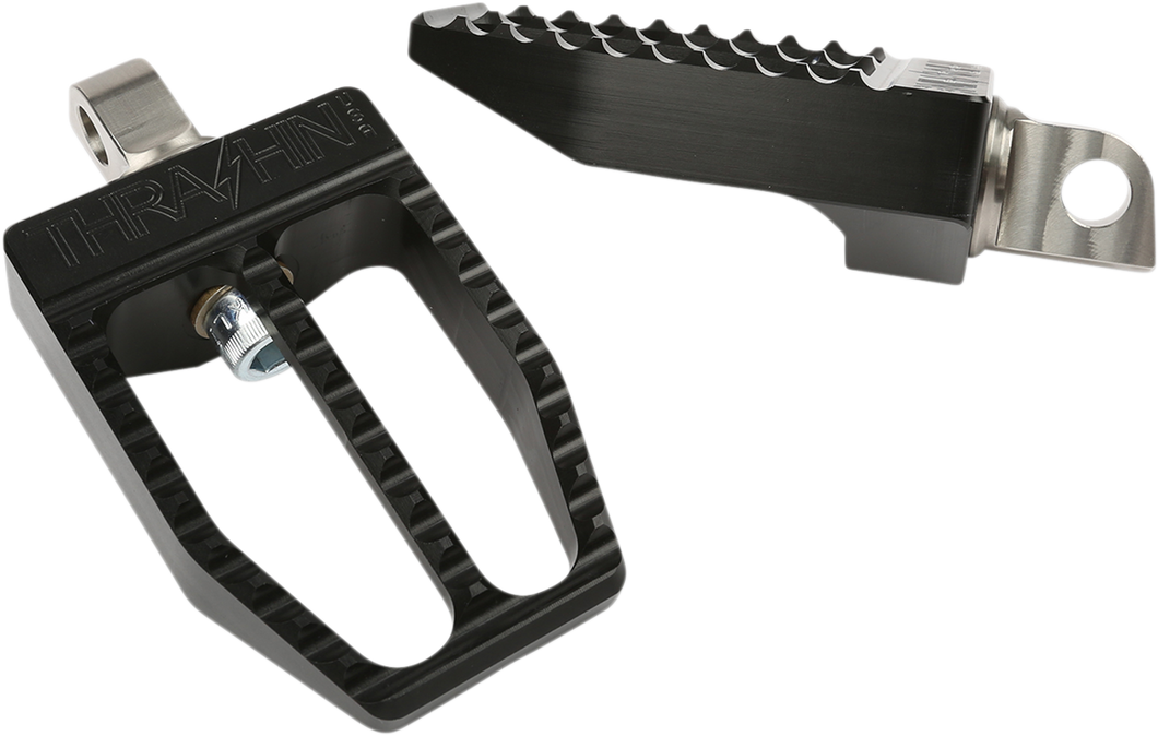 Militant Footpegs - Black - Dyna - Lutzka's Garage