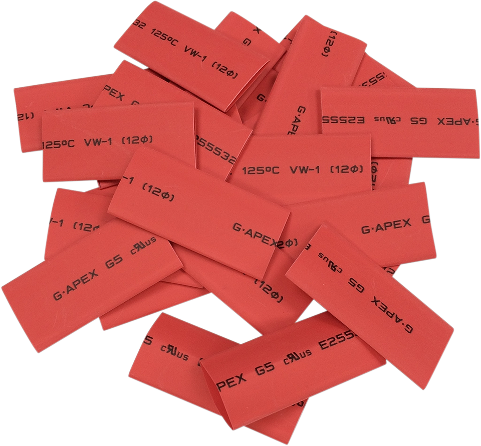 Heat Shrink tube - 25PK - Red - Lutzka's Garage
