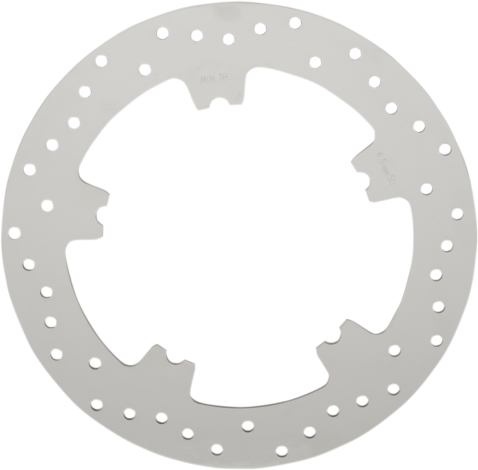 Drilled Brake Rotor - Front - 11.8" - Dyna/V-Rod