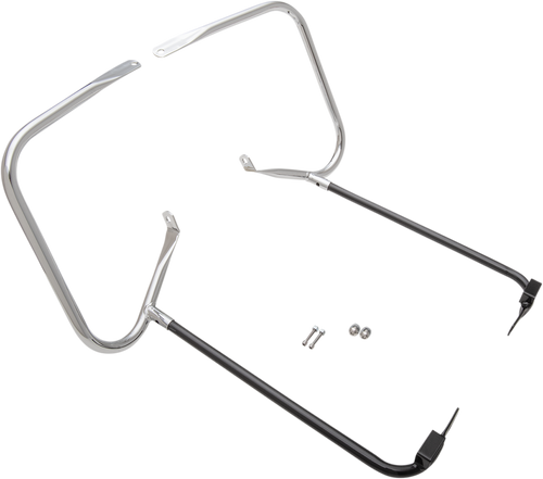 Saddlebag Support Kit - 97-08 FLT - Chrome - Lutzka's Garage