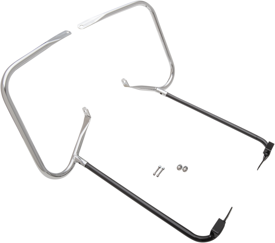 Saddlebag Support Kit - 97-08 FLT - Chrome - Lutzka's Garage