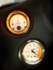 Fairing Mounted LED Backlit PSI Gauges - Silver - Lutzka's Garage