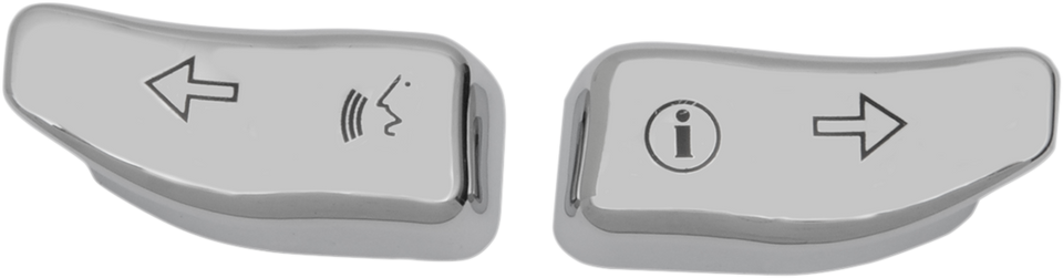 Turn Signal Switch Extension Caps - 14-20 - Chrome - Lutzka's Garage