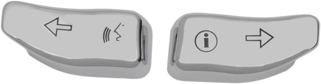 Turn Signal Switch Extension Caps - 14-20 - Chrome - Lutzka's Garage