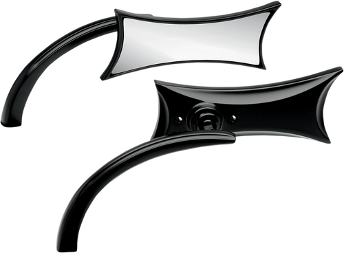 4 Point Mirror - Black - Right - Lutzka's Garage