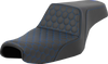 Step-Up Seat - Honeycomb - Blue Stitching - Sportster 04-21