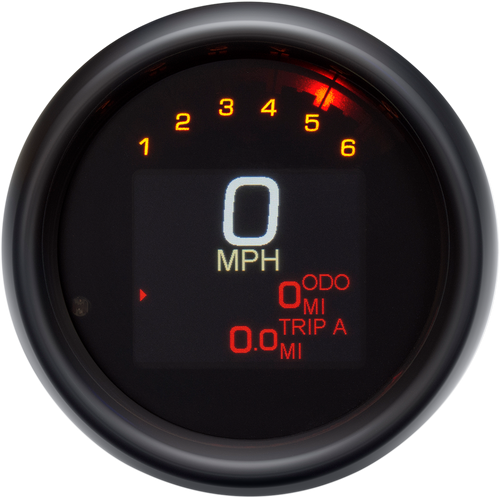 Tank Speedometer - Black Bezel - 3-3/8