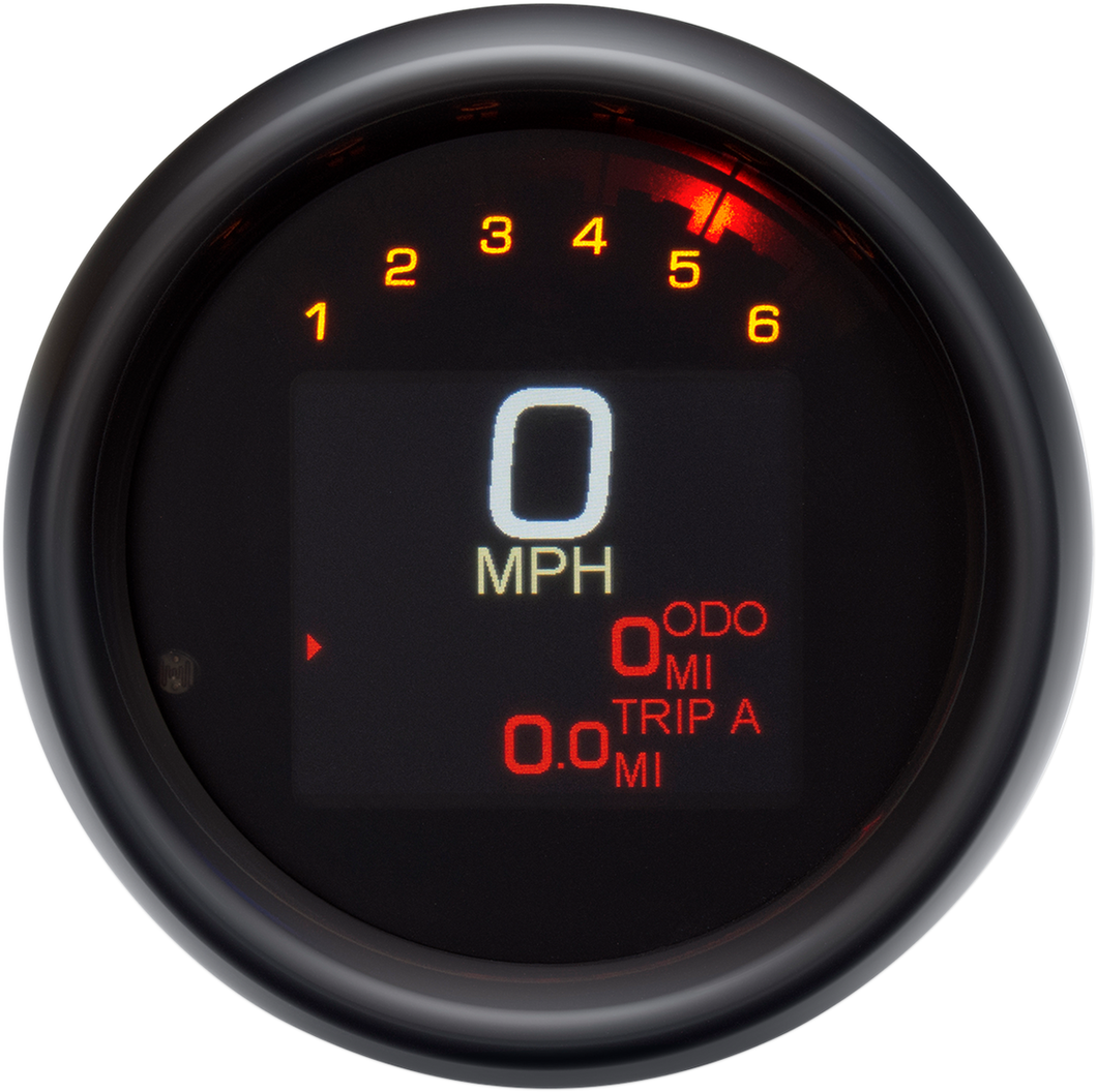 Tank Speedometer - Black Bezel - 3-3/8