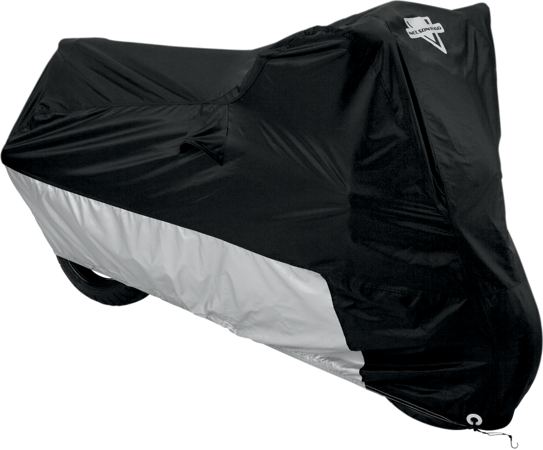 Motorcycle Cover - Black/Silver - Large - Lutzka's Garage