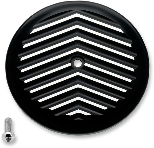 V-Fin Air Cleaner Cover - Black/Silver - Lutzka's Garage