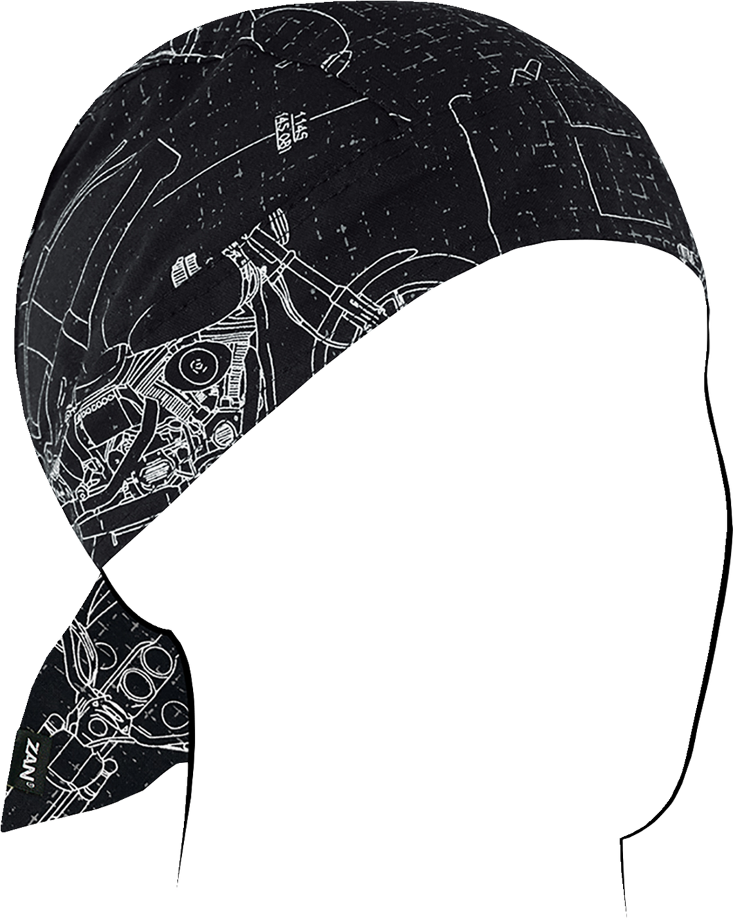 Flydanna Cotton Headwrap - Moto Blueprint