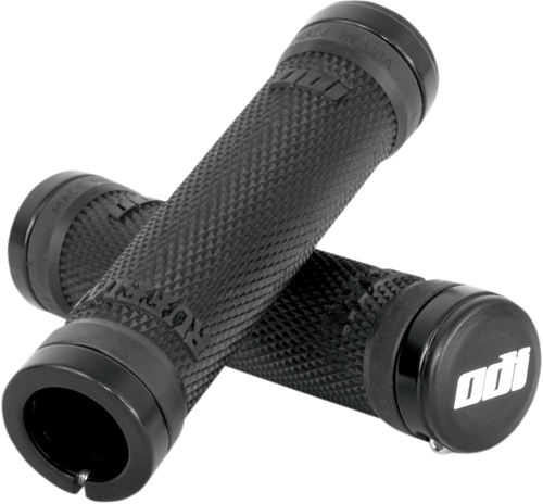 Grips - Ruffian - No-Flange - Black - Lutzka's Garage