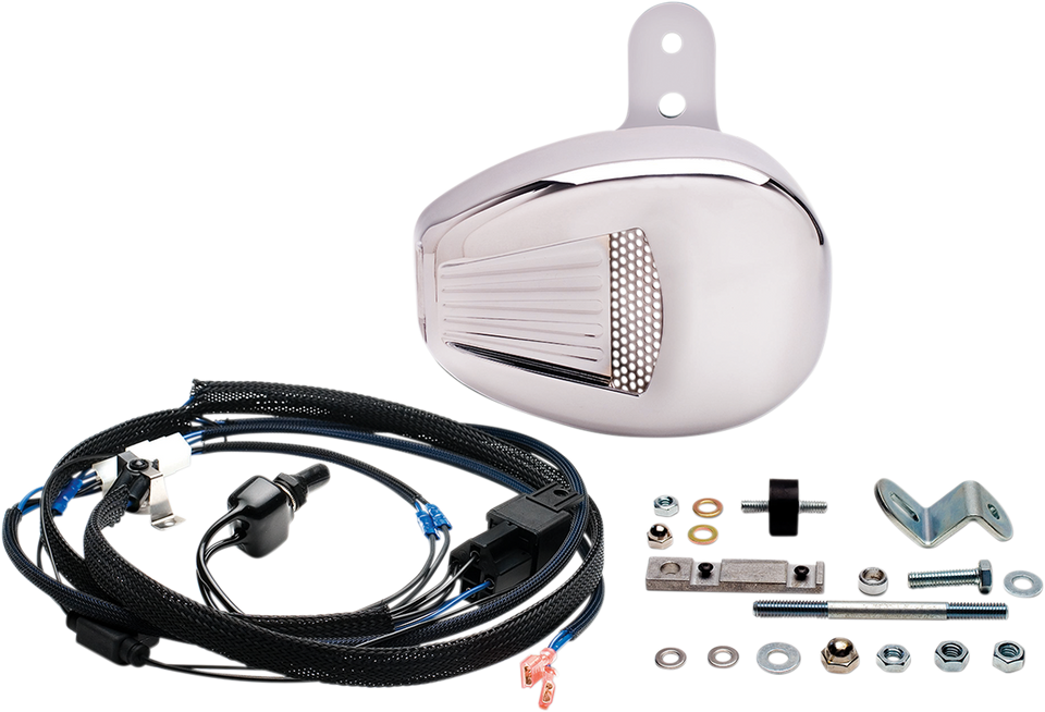 Forceflow Head Cooler - Chrome - Twin Cam - Lutzka's Garage