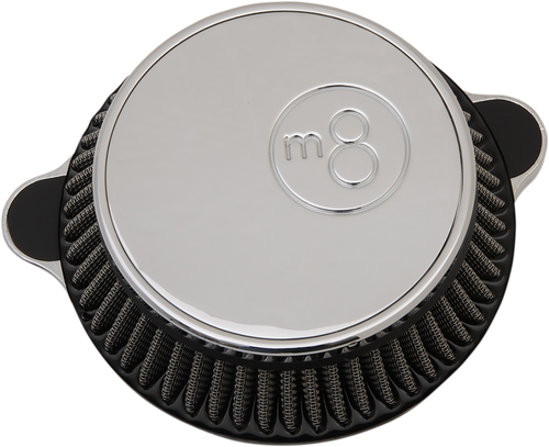 8-Ball Air Cleaner - Chrome - M8 - Lutzka's Garage