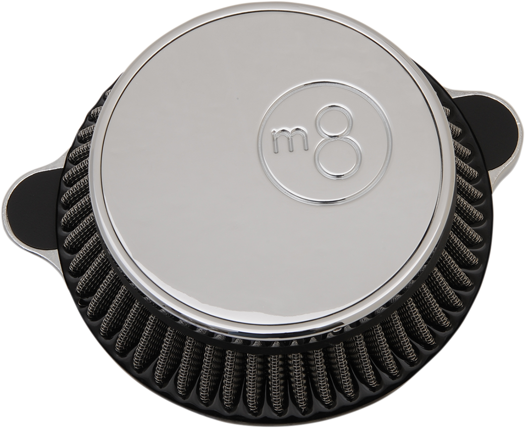 8-Ball Air Cleaner - Chrome - M8 - Lutzka's Garage
