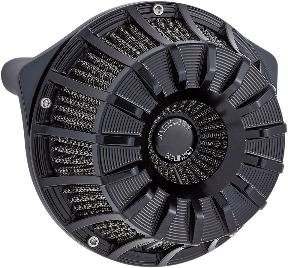 15-Spoke Air Cleaner - Black - Twin Cam Cable - Lutzka's Garage