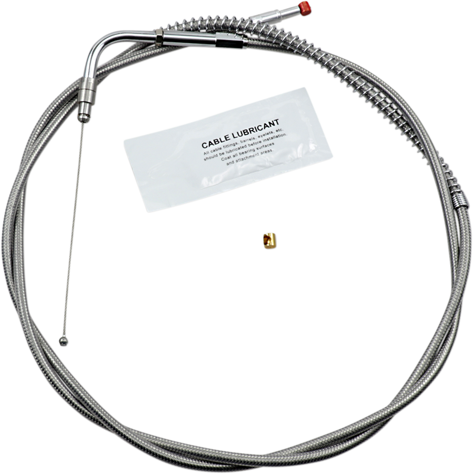 Throttle Cable - +12" - Stainless Steel - Lutzka's Garage