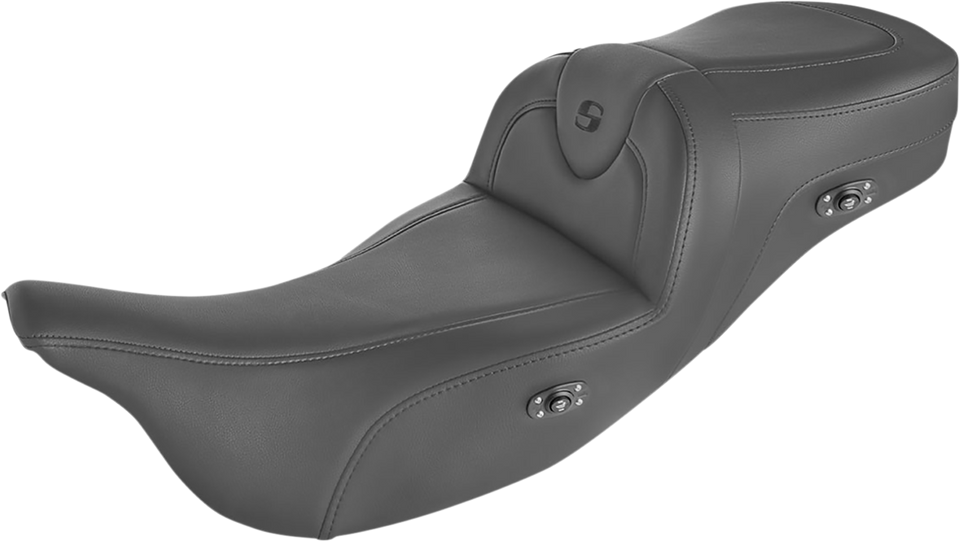 Heated RoadSofa™ Seat - Without Backrest - Black w/Black Stitching - Trikes