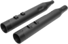 4" Slip-On Mufflers for FL - Black/Black - Lutzka's Garage
