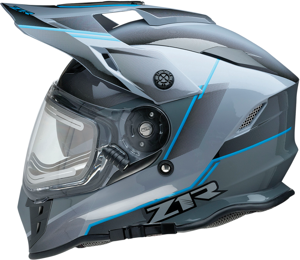 Range Helmet - Bladestorm - Gray/Black/Blue - XS - Lutzka's Garage