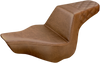 Step Up Seat - Passenger Lattice Stitched - Brown - FXSB - Lutzka's Garage