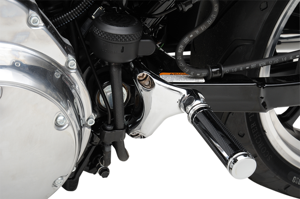 Passenger Peg Mount - Chrome - XL 04-13 - Lutzka's Garage