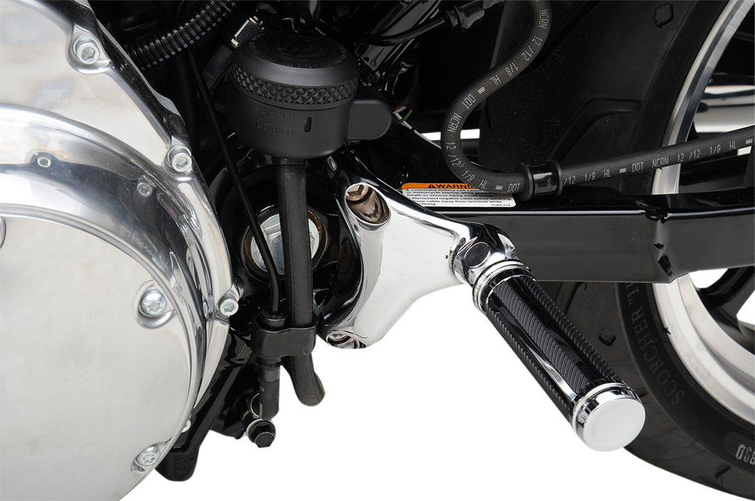 Passenger Peg Mount - Chrome - XL 04-13 - Lutzka's Garage