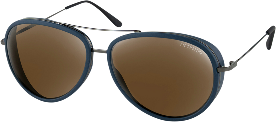 Ice Sunglasses - Matte Navy/Gun