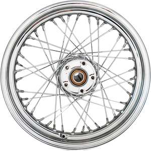Wheel - Laced - 40 Spoke - Rear - Chrome - 16x3 - 12-17 Softail - Lutzka's Garage